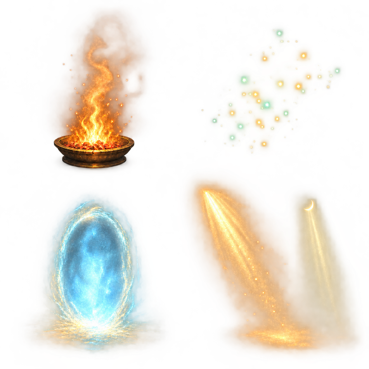 Effects transparent component specimen sheet