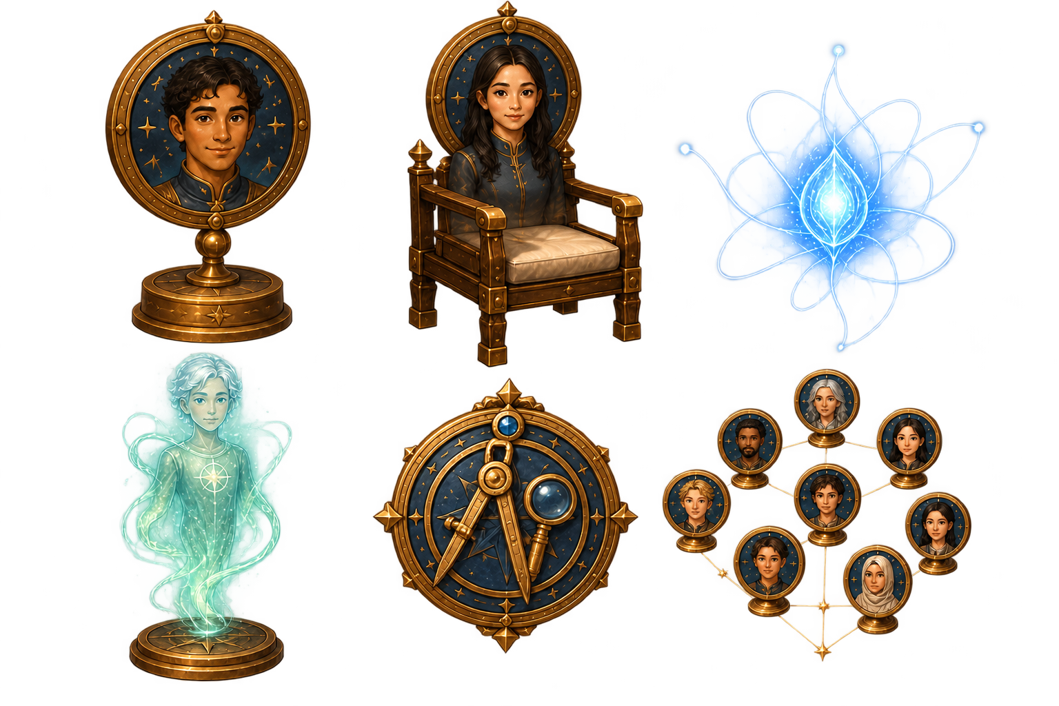 Entities transparent component specimen sheet