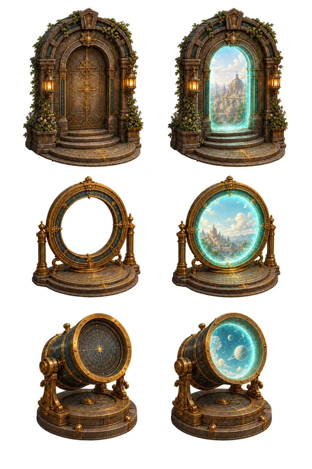 Portals transparent component specimen sheet