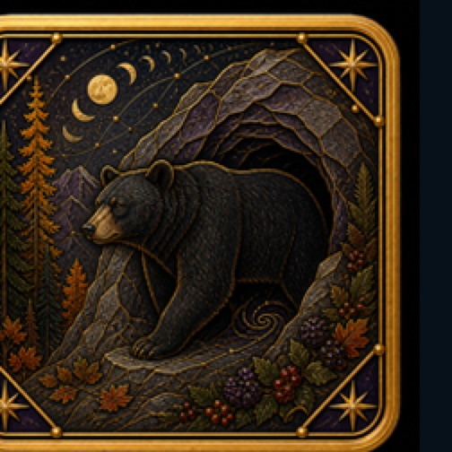 American Black Bear card artwork