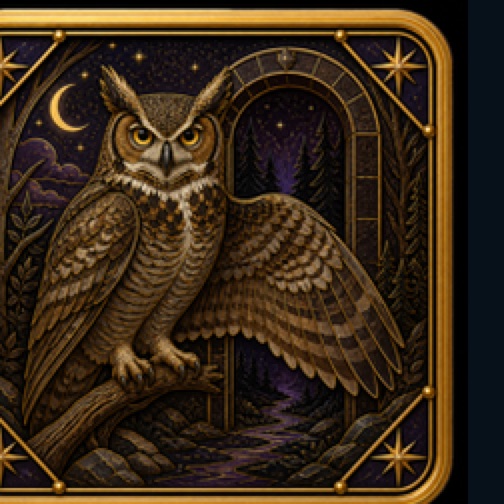 Great Horned Owl card artwork