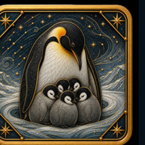 Emperor Penguin card artwork