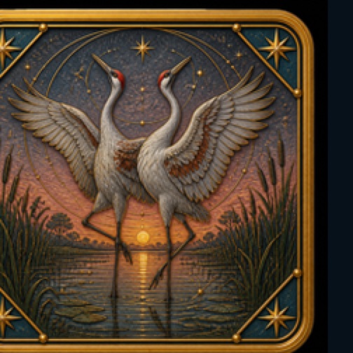 Sandhill Crane card artwork
