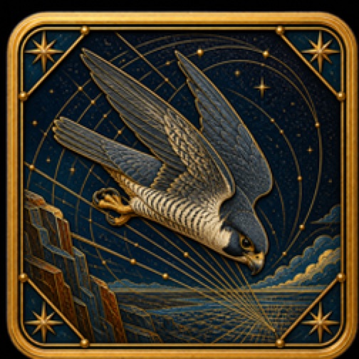 Peregrine Falcon card artwork