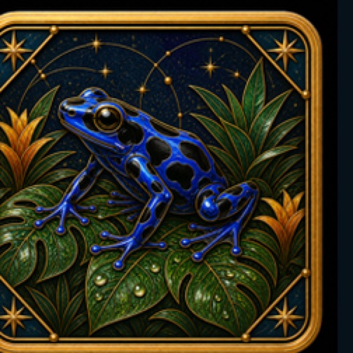 Dyeing Poison Frog card artwork