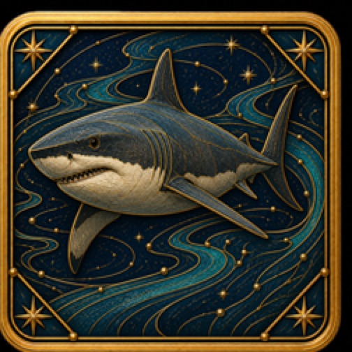 Great White Shark card artwork