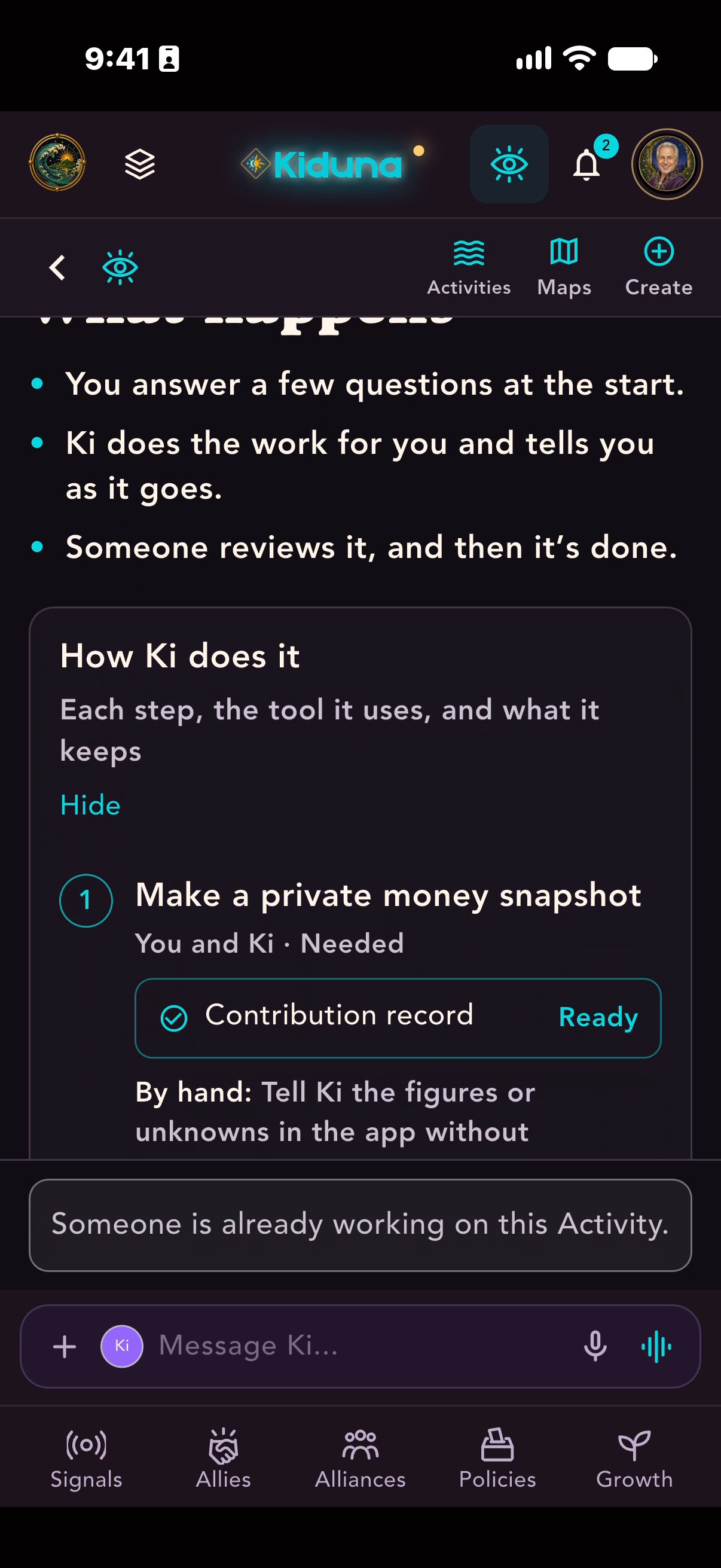 K080 supporting screen