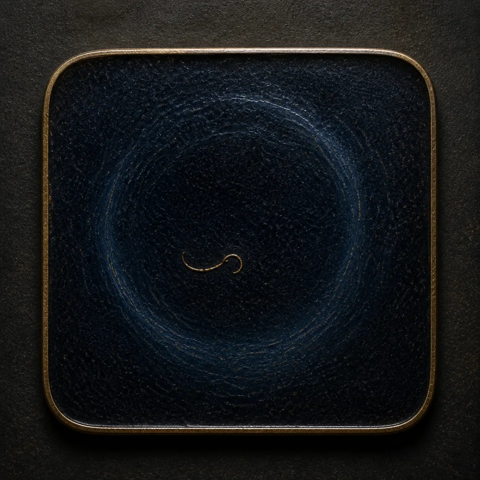 Tao (Dao) hand-worked enamel oracle tile