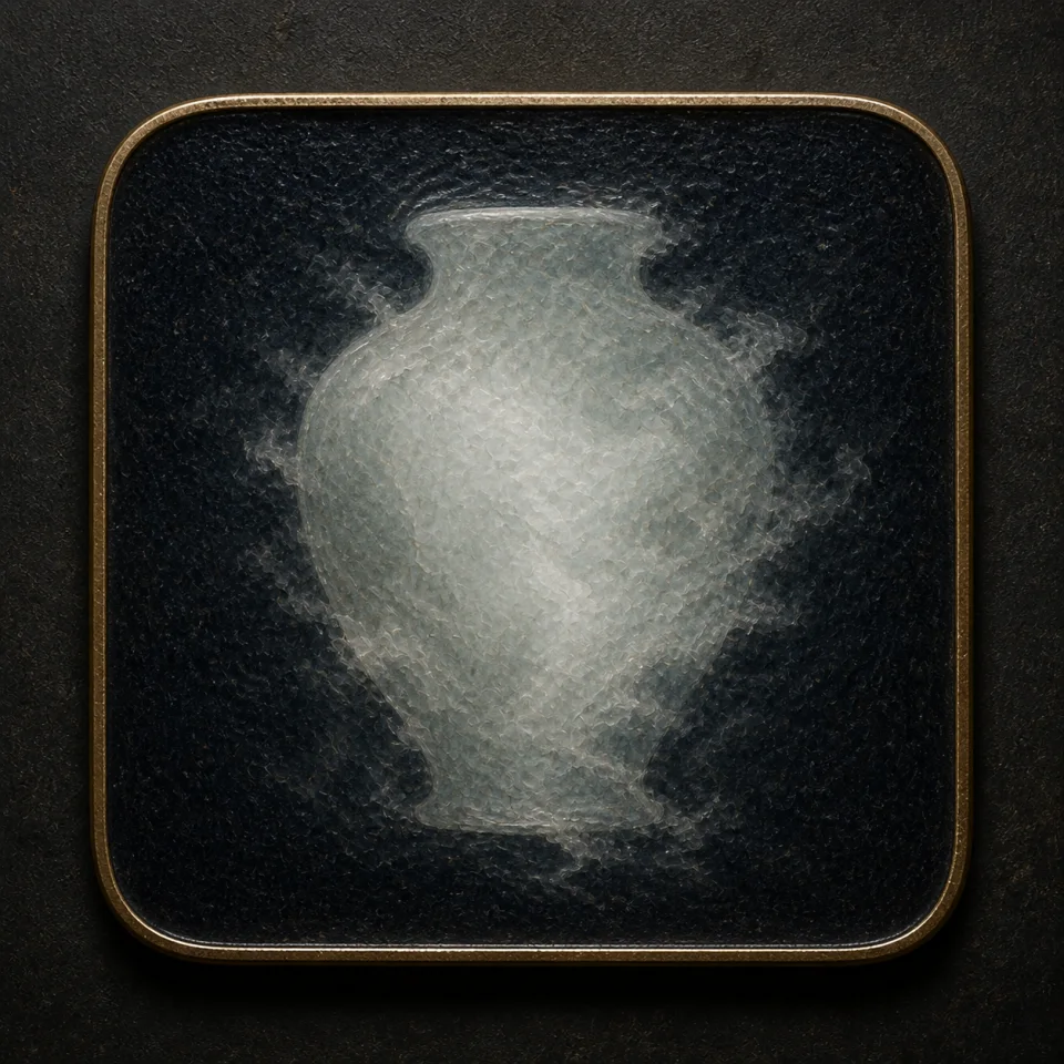 Being (You) hand-worked enamel oracle tile
