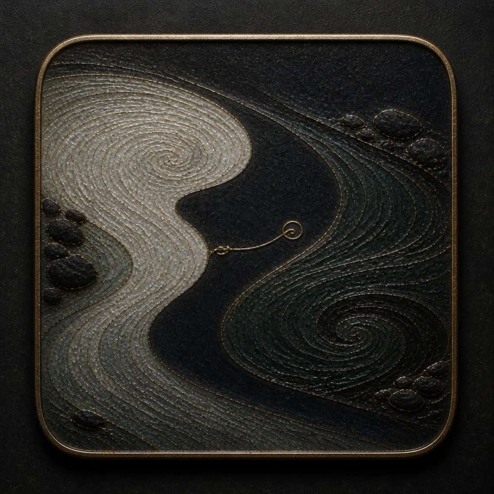 Two hand-worked enamel oracle tile