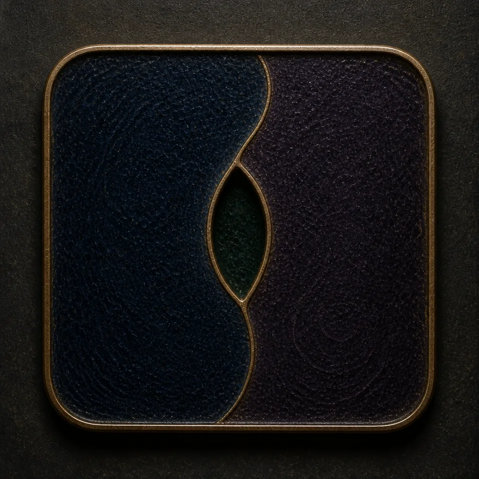 Mystery (Xuan) hand-worked enamel oracle tile