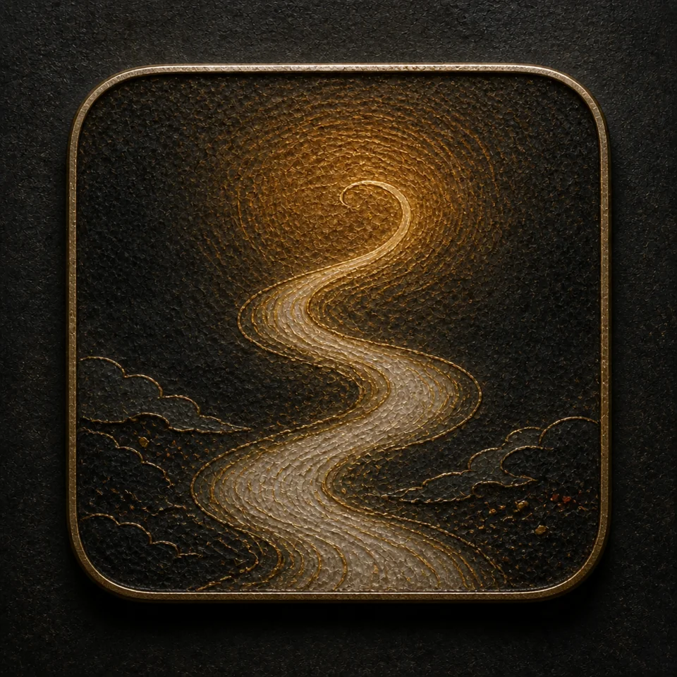 Yang hand-worked enamel oracle tile