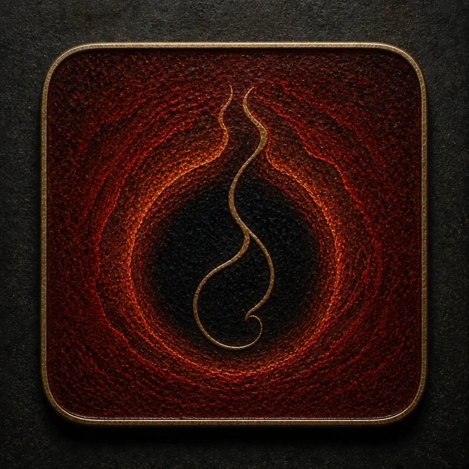 Fire hand-worked enamel oracle tile