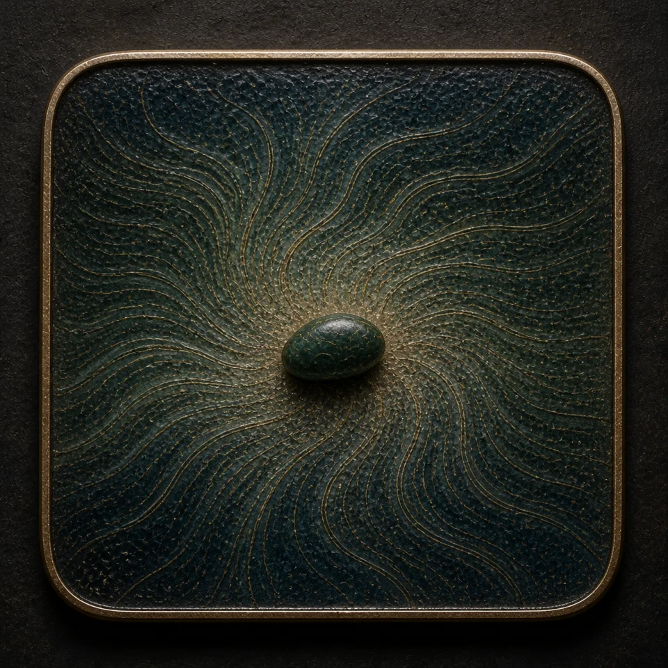 De — Immanent Power hand-worked enamel oracle tile
